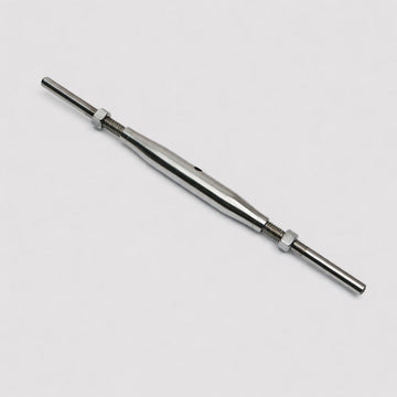 Marine T316 Stainless Steel 1/4" Thread Swage Stud & Stud Pipe Turnbuckle For 3/16" Cable Wire Rope