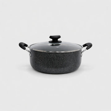 18 Qt Nonstick Saucepot with Lid, 13-1/2" (34CM) Sauce Pan, Double Handles for Milk, Soup & Everyday Cooking